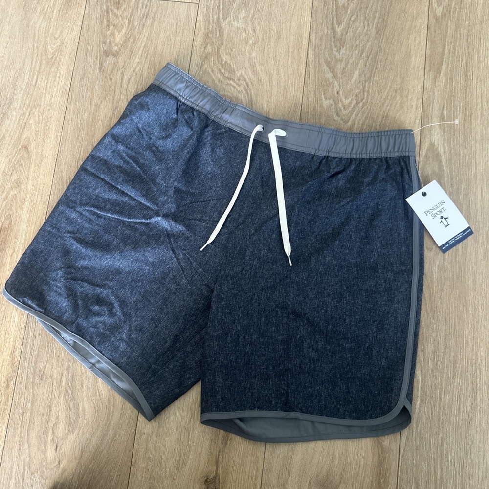 ORIGINAL PENGUIN SPORT MEN'S UNLINED STRETCH TRAINING SHORTS X-Large‎ NEW
